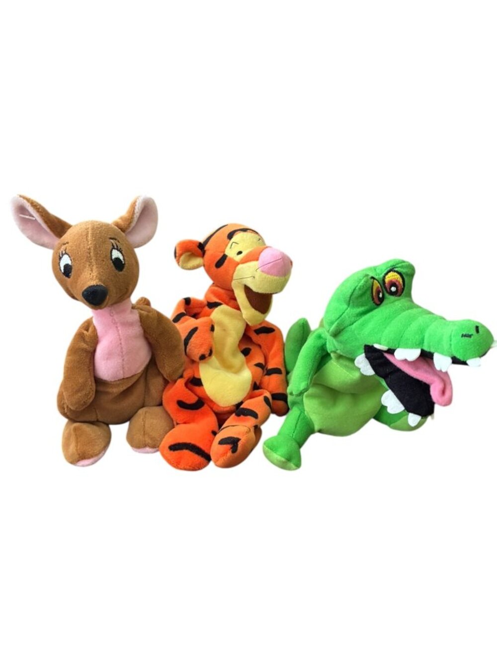 Disney Tigger, Kanga & Peter Pan's Crocodile Plush Toy Set VGUC